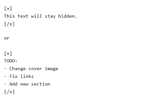 Hidden Blocks